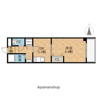 ファインヴェール・ウエスト【4階】の間取り