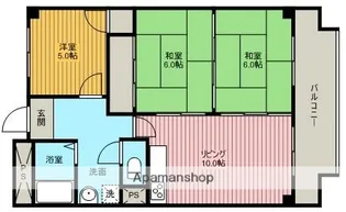 ユーハイツ長野【1階】の間取り