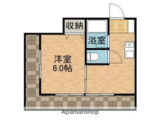 都部ハイツ【6階】の間取り