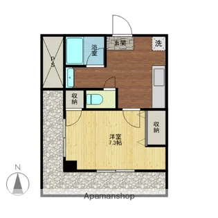エステート茨木駅前【7階】の間取り
