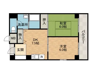 サンピア南茨木【3階】の間取り