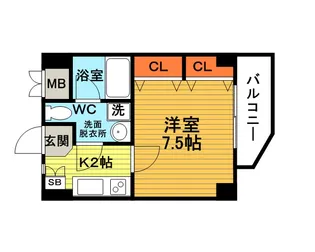 シャインビュー豊中【203号室】の間取り