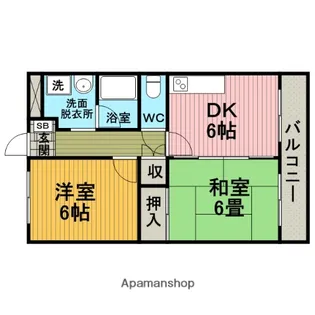 ストーク利倉【407号室】の間取り
