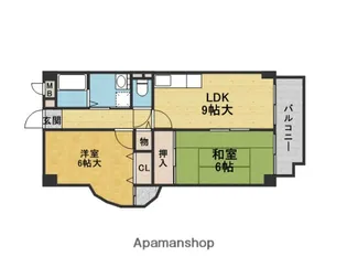 ホープ清風荘【8階】の間取り