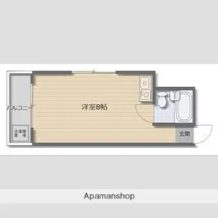 フロントリバー豊中【313号室】の間取り