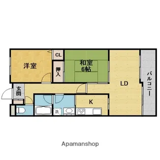 ガーデンヒルズ【301号室】の間取り