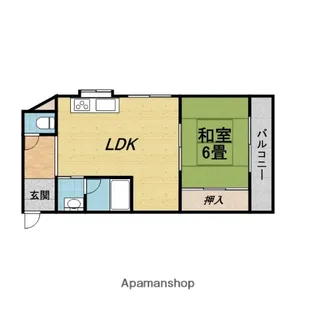 ヴィラ豊中【2階】の間取り