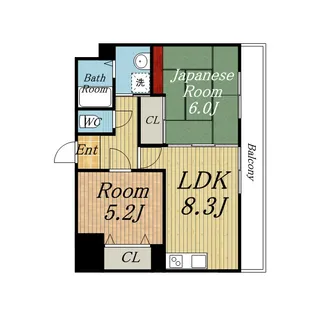 サン・フォレ・ソノダ【6階】の間取り