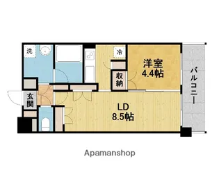 レジデンスエアポート【1103号室】の間取り