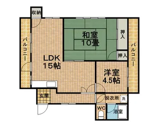 岡町リバクロスレジデンス【401号室】の間取り