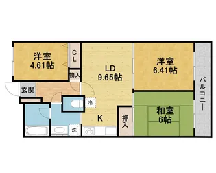 オリエント豊中アーバンライフ【4階】の間取り