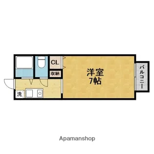 コーポイナガワ【102号室】の間取り