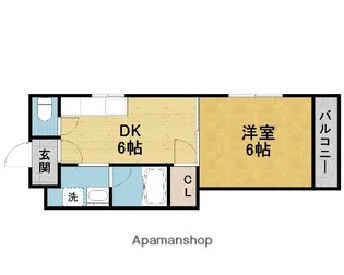 立花ハイツ【2階】の間取り