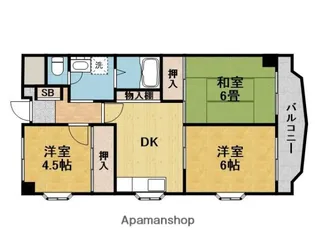 上野マンション【101号室】の間取り