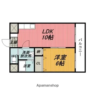 シャガール豊中【203号室】の間取り