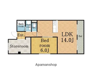 ハイツ三ツ池台【3階】の間取り