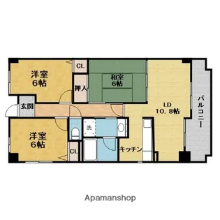 大阪府吹田市春日3丁目【マンション】の間取り