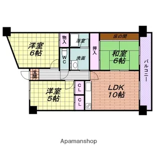 GRANPINO柴原【202号室】の間取り