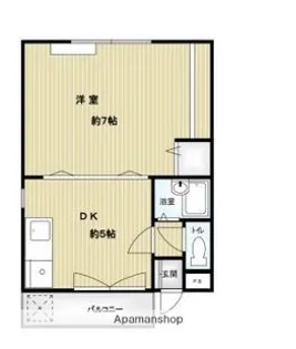 サンパレス21蛍池Ⅲ【1階】の間取り