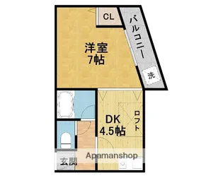 サンパレス21蛍池Ⅲ【302号室】の間取り