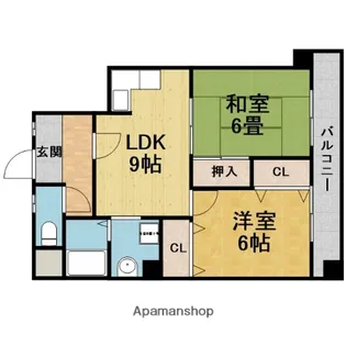プランドール東豊中Ⅱ【306号室】の間取り