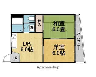 クローバーハイツ【101号室】の間取り