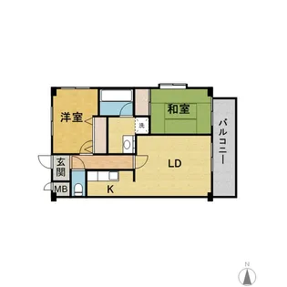 ピュア・フルール【203号室】の間取り