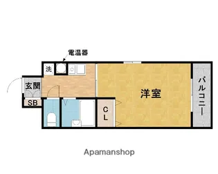 CASA AZUL【1002号室】の間取り