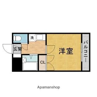 シャルマンビレッジ【203号室】の間取り