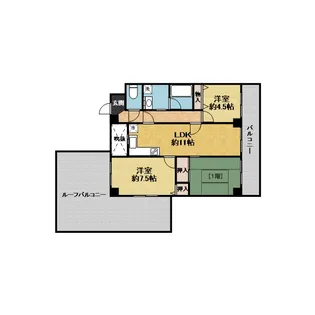 エスポワール緑地【4階】の間取り