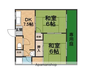 東泉ヶ丘ハイツ【102.号室】の間取り