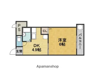 FUN FACTORY千里山【4階】の間取り
