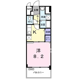セイバリー道意【4階】の間取り