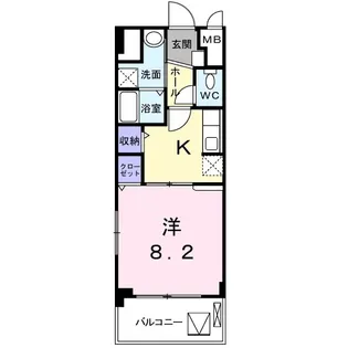 セイバリー道意【5階】の間取り
