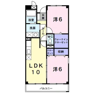 ミッテル・ハウス【1階】の間取り