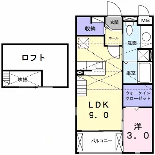 セカンドゲ-ト【2階】の間取り