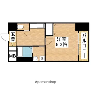 GOパレス桃山台【501号室】の間取り