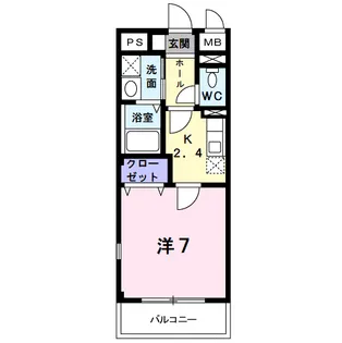 エテルノ昆陽Ⅲ【2階】の間取り