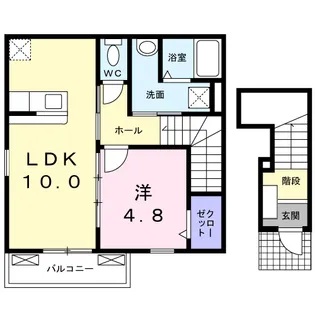 ディアコート【2階】の間取り
