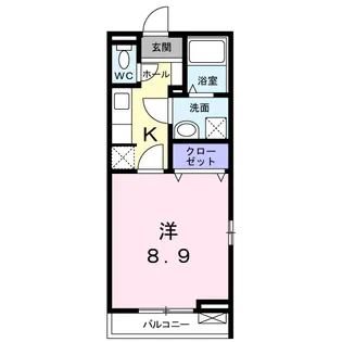 ソレイユ 長洲【2階】の間取り