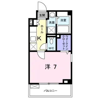 モンパルナス【3階】の間取り