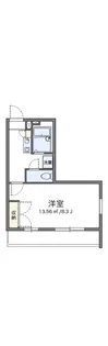 レオパレスドミール【101号室】の間取り