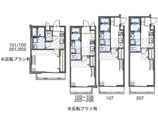 レオパレス柴原LA1【1階】の間取り