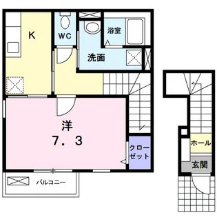 セレーノ西台【2階】の間取り