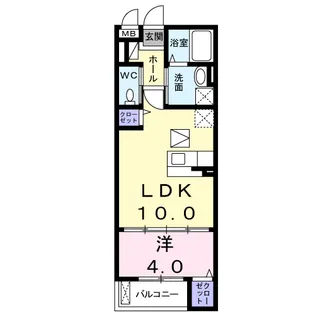 花水木 宝塚【1階】の間取り