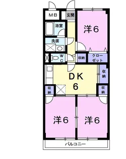 第2吉住マンション【2階】の間取り