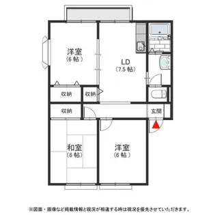 サンシャイン緑丘 C【105号室号室】の間取り