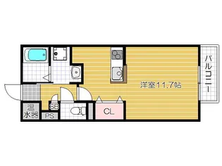 シャルム寺本【203号室号室】の間取り