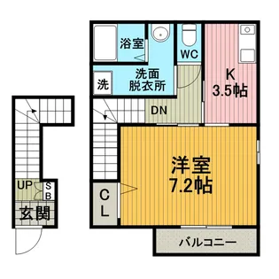 メゾンジェルメ【2階】の間取り