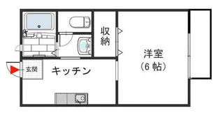 東ハイツ宝塚【205号室号室】の間取り